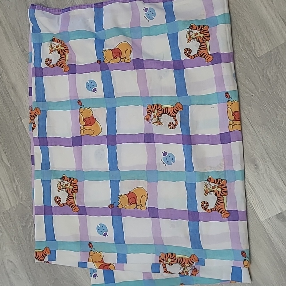 Vintage Disney Winnie The Pooh Flat Sheet